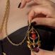 Затискачі для сосків UPKO Pulling Chain Nipple Clamps з ланцюжком-намиста, золотисті