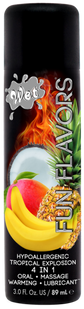 Розігрівач лубрикант Wet Fun Flavors Tropical Fruit Explosion (мультифрукт) 89 мл