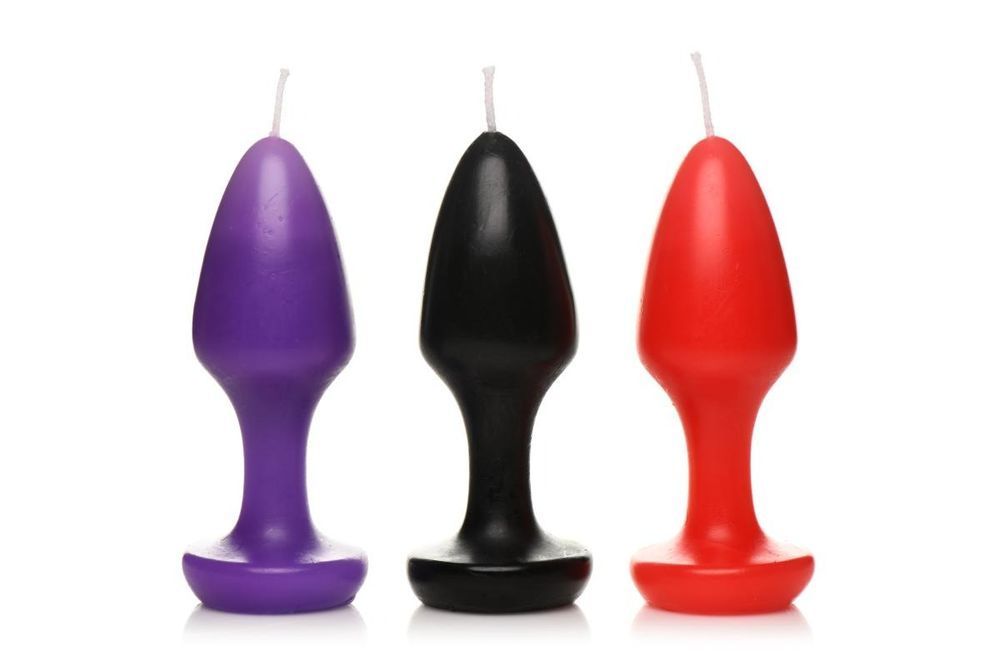 Свечи в форме пробки массажные Kink Inferno Butt Plug Druipkaarsen