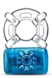 Ерекційне віброкільце PLAY WITH ME ONE NIGHT STAND VIBRATING C-RING BLUE