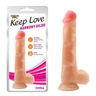Фаллоимитатор Chisa&nbsp;Keep&nbsp;Love&nbsp;Harmony&nbsp;Dildo с мошонкой на присоске