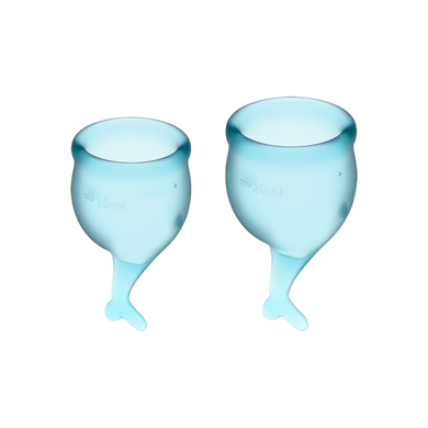 T360902 Менструальные чаши SATISFYER FEEL SECURE MENSTRUAL CUP LIGHT BLUE