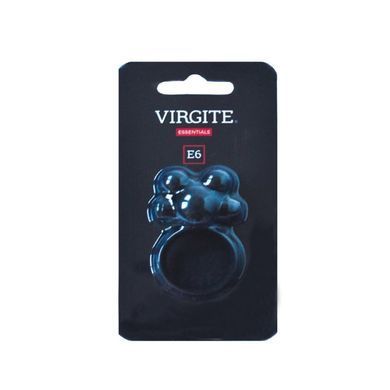 Эрекционное виброкольцо Virgite E6 черное