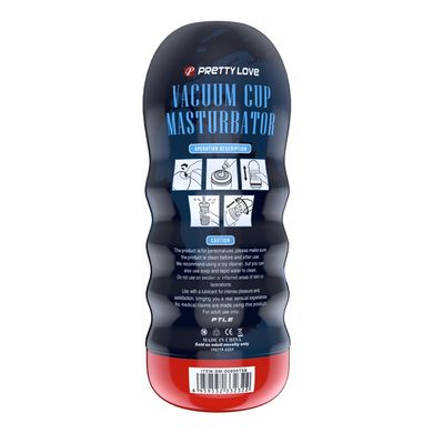 Мастурбатор реалістичний із вакуумом Pretty Love Masturbator Vacuum Cup, в колбі, 18 х 7 см