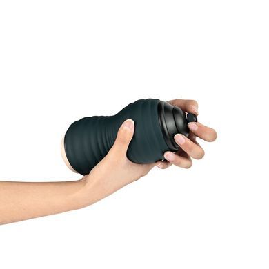 Мастурбатор вагіна з кібершкіри Adrien Lastic Siltex Ultra, бежевий у сірій колбі