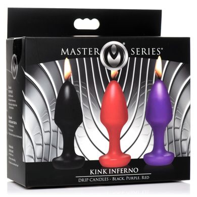 Свічки у формі пробки масажні Kink Inferno Butt Plug Druipkaarsen