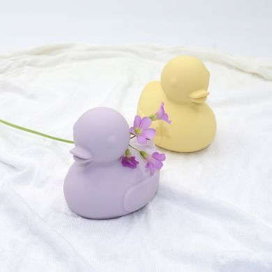 Вібратор для клітора у вигляді качки Sweet Em , силіконовий, лавандовий