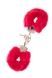 Наручники,Metal Handcuff with Plush, RED