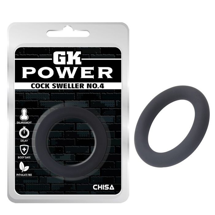 Кільце ерекційне Chisa GK Power Cock Sweller №4, чорне