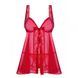 Бебидолл Obsessive Rougebelle babydoll & thong red S/M