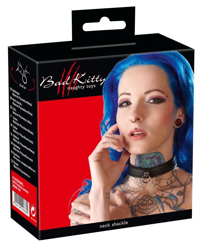 Ошейник Bad Kitty Bondage Collar black BK