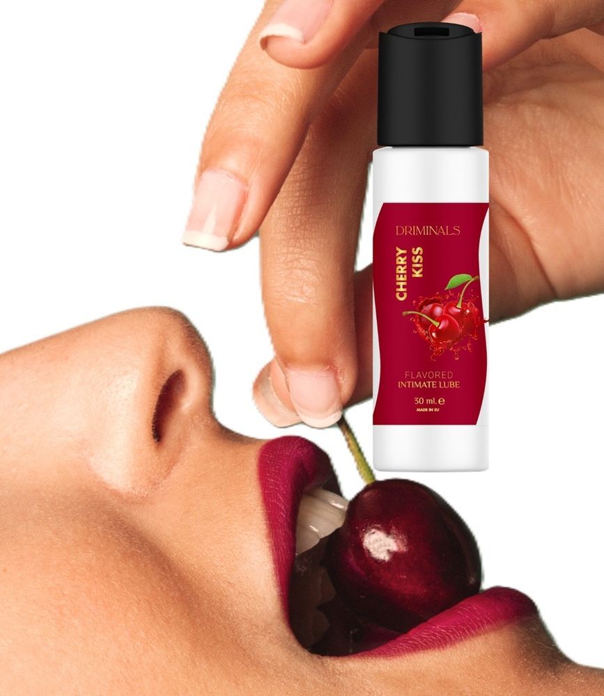 Съедобный лубрикант Driminals Kiss Cherry со вкусом вишни, 30 мл