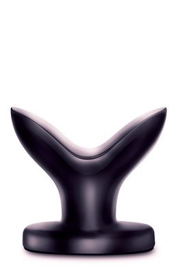 Анальная пробка лотос для расширения ануса, черная, 10 см х 5 см