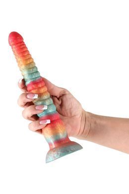 Фаллоимитатор NS Novelties Colours на присоске, разноцветный, 23 см