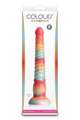 Фаллоимитатор NS Novelties Colours на присоске, разноцветный, 23 см