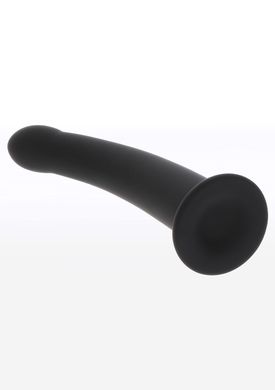 Фалоімітатор страпон Taboom Strap-On Dong Medium чорного кольору, 14 см х 3.3 см