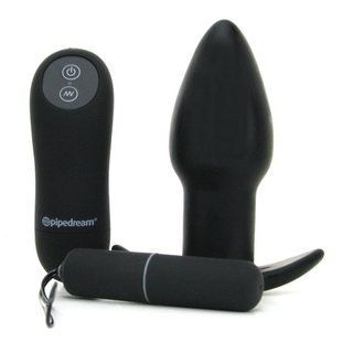 Анальный плаг Pipedream ANAL FANTASY с пультом управления, черный