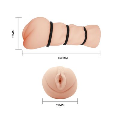 Мастурбатор вагина с кольцами - Crazy Bull Masturbator Pocket Pussy