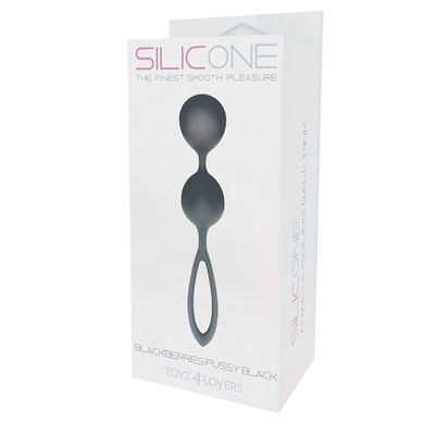 Вагінальні кульки Toyz4Lovers Blackberries Pussy, чорні, 17 &times; 3 см