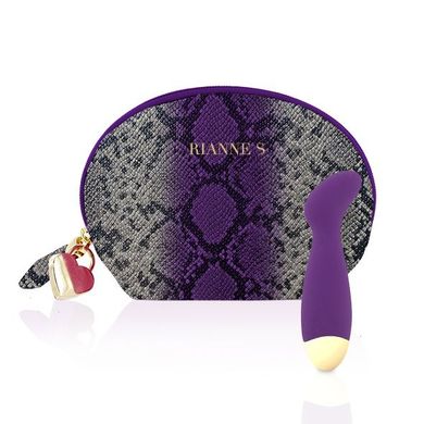 Вибратор для точки G Rianne в сумочке, фиолетовый, 14 см х 3.5 см