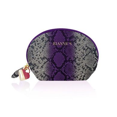 Вібратор для точки G Rianne у сумочці, фіолетовий, 14 см х 3.5 см