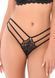 Трусики кружевные Daring Intimates с декоративными бретелями, черный, S/M