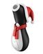 Клиторальный вакуумный вибратор Пингвин Satisfyer Penguin Holiday Edition черно-белый