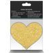 Набір з 2 пар пестисів у формі серця NS Novelties Pretty Pasties Glitter Hearts, чорний/золотий
