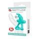 Ерекційне віброкільце з кроликом PRETTY LOVE Passionate Figgy силіконове, бірюзове