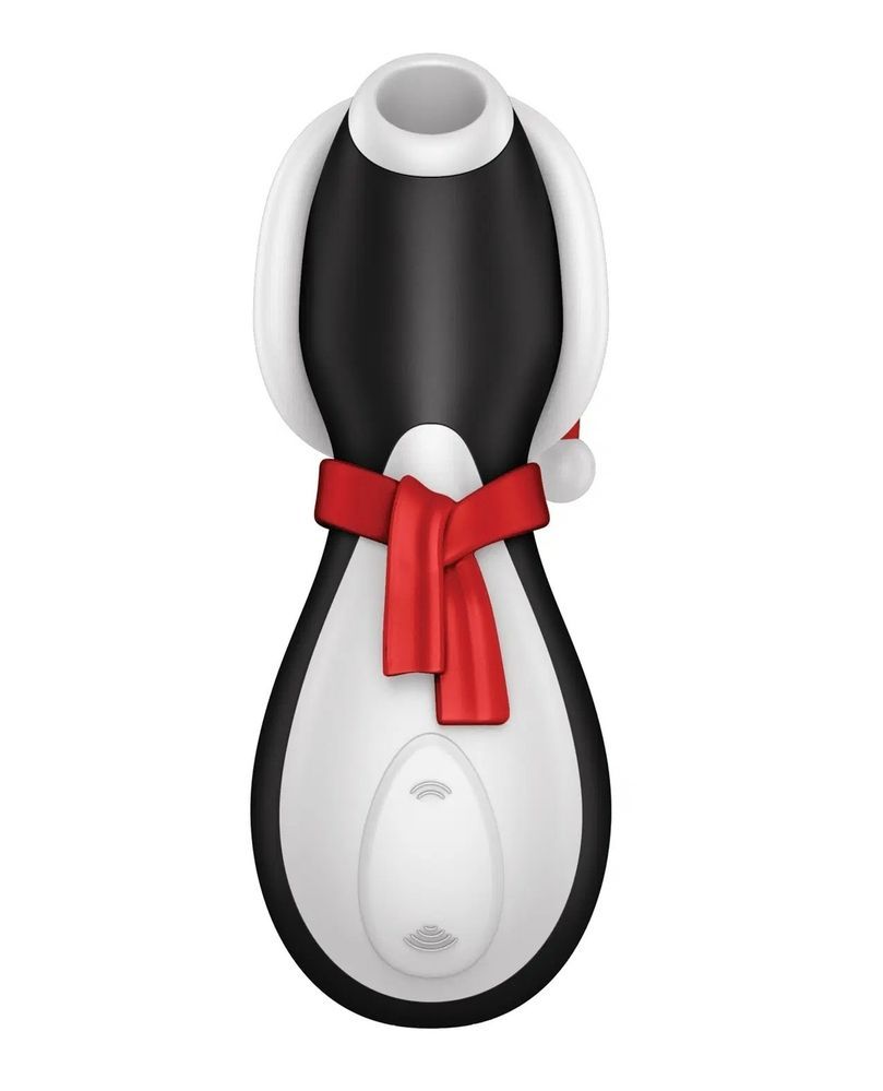 Клиторальный вакуумный вибратор Пингвин Satisfyer Penguin Holiday Edition черно-белый