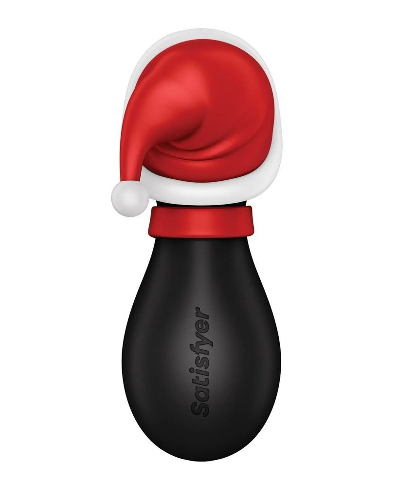 Клиторальный вакуумный вибратор Пингвин Satisfyer Penguin Holiday Edition черно-белый