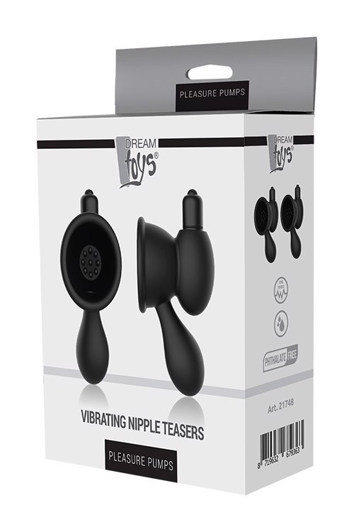 Вібростимулятори на соски Dream toys PLEASURE PUMPS чорні