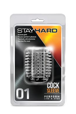 Насадка STAY HARD - COCK SLEEVE 01, CLEAR