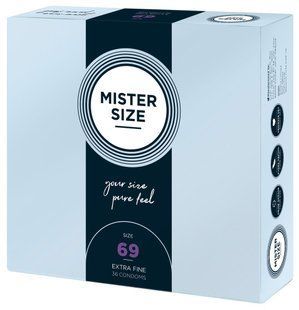 Презервативи ультратонкі латексні Mister Size 69 мм (ціна за упаковку 36 шт.)