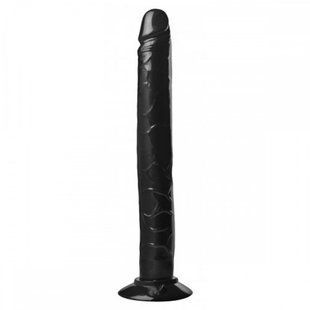 Реалистичный гигантский фаллоимитатор для фистинга Master Series, на присоске, черный, 32 х 3.8 см