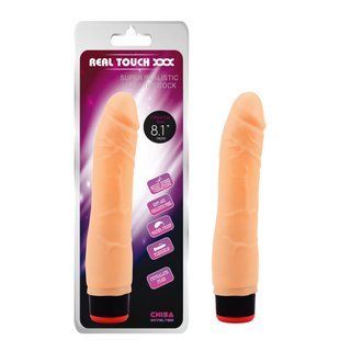 Реалистичный вибратор из киберкожи Chisa Real Touch, бежевый