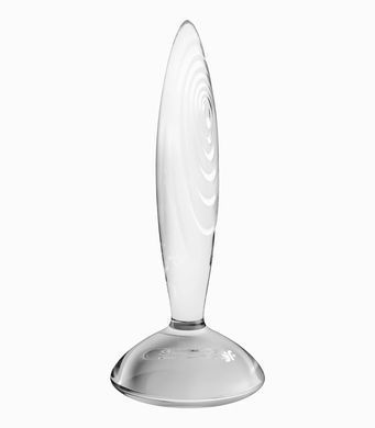 Стеклянная анальная пробка Satisfyer Sparkling Crystal прозрачная