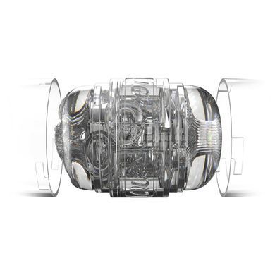 Мастурбатор двосторонній Fleshlight Quickshot Autumn Falls з імітацією вагіни та ануса, прозорий