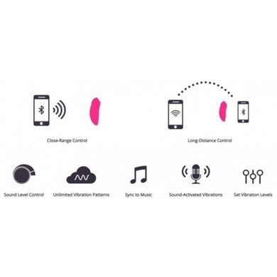 Вибратор в трусики с фуннкцией управления смартфоном Lovense Ferri