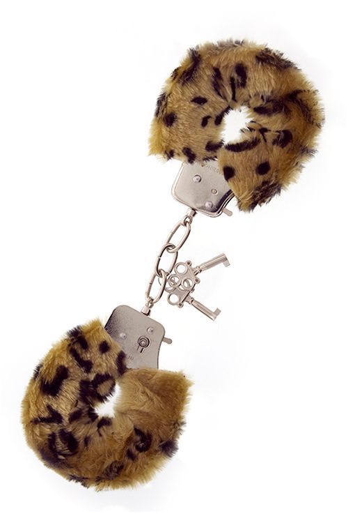 Наручники, Metal Handcuff with Plush, LEOPARD