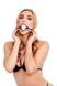 Кляп шарик люминесцентный WhipSmart Deluxe Silicone Ball Gag голубой