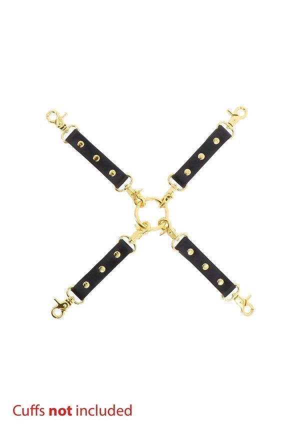 Фиксатор крестовина с карабинами и кольцом Taboom Wild Roses Hogtie украшен декоративными розами