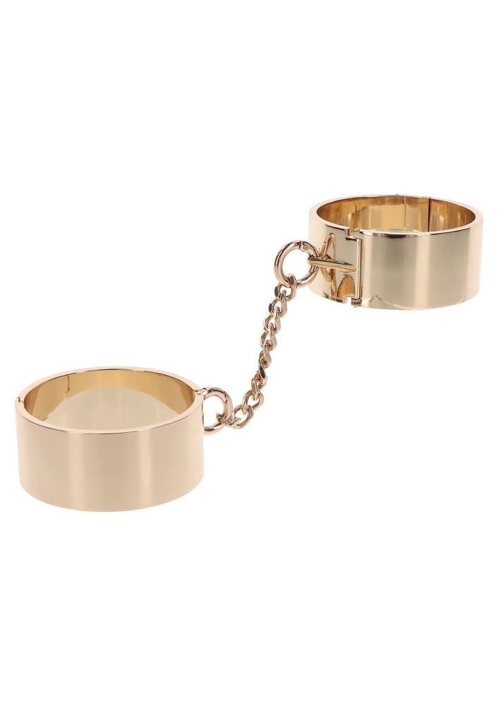 Наручники золотистые металлические Slave Wrist Cuffs TABOOM