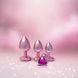 Набір із трьох анальних пробок Dream Toys Gleaming Love, розміри S, M, L, перламутрово-рожевий