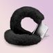 Наручники Love Cuffs Crushious металлические, с чёрным мехом