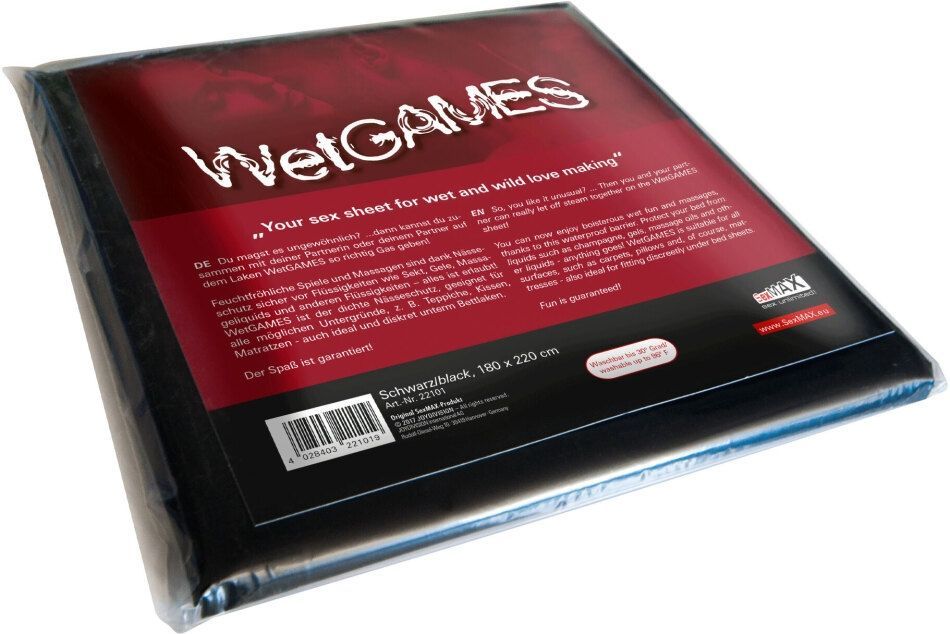 Простирадло для масажу JOY Division SexMAX WetGAMES 180 x 220 см Black
