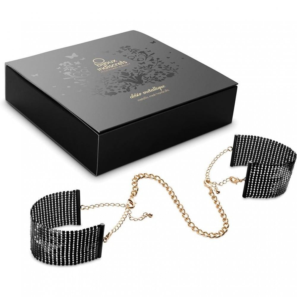 Браслеты-наручники DESIR METALLIQUE черные Bijoux Indiscrets