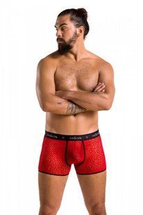 Мужские красные боксерки с рисунком 046 SHORT PARKER red L/XL - Passion
