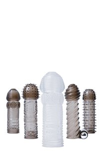 Набор насадок на член с вибрацией A&E VIBRATING PENIS SLEEVE KIT