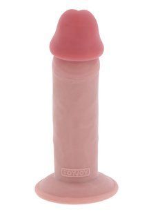 Фаллоимитатор реалистичный на присоске TOY JOY Deluxe Dual Density, 18 &times; 4,5 см